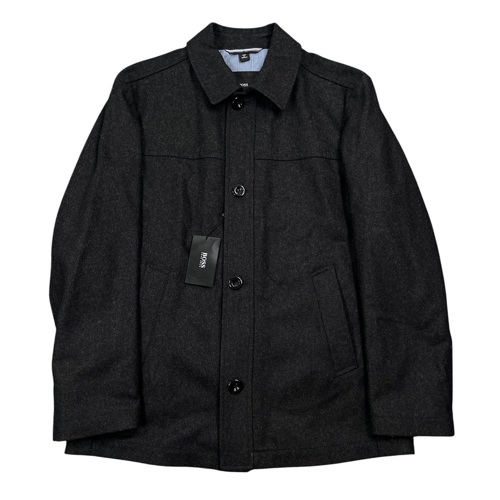 HUGO BOSS Charliy Jacket Men 42 IT 44R US Gray Wool Cashmere Blend